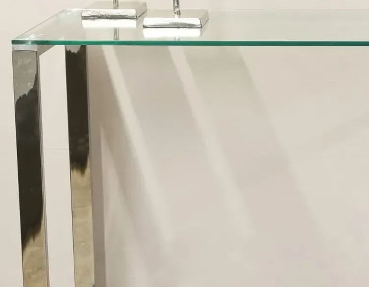 Value Harry Console Table - Chrome, Glass