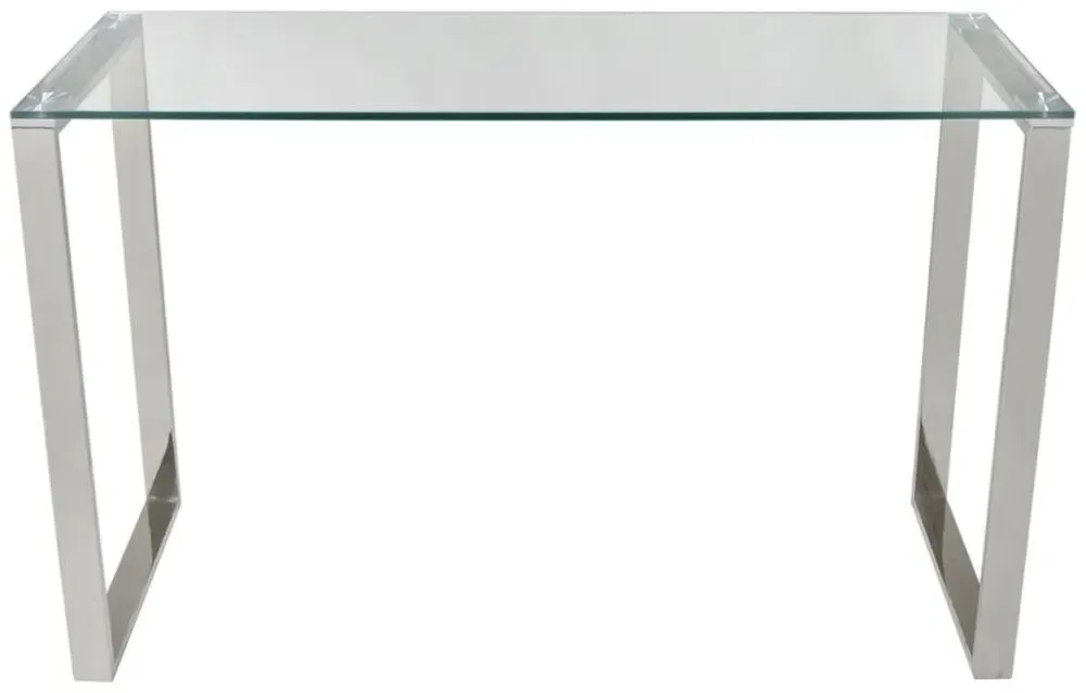 Value Harry Console Table - Chrome, Glass