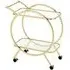Value Harry Drinks Trolley - Gold, Glass