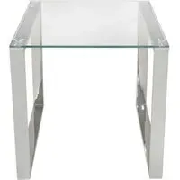 Value Harry End Table - Chrome, Glass