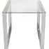 Value Harry End Table - Chrome, Glass