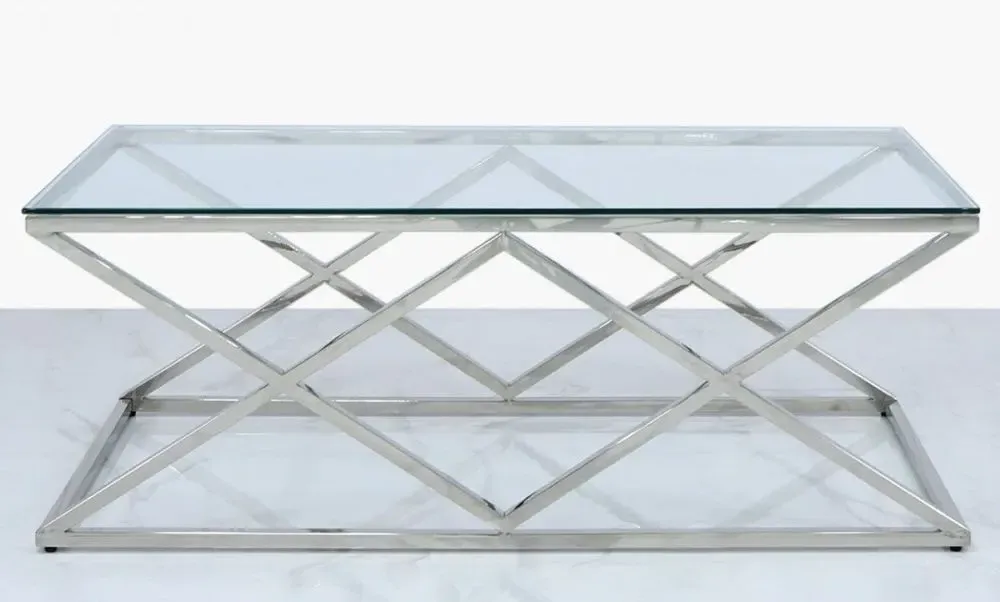 Value Imperia Coffee Table - Chrome, Glass