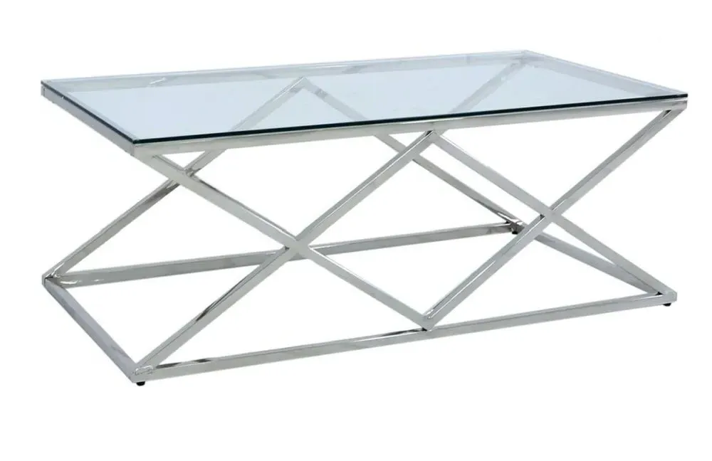 Value Imperia Coffee Table - Chrome, Glass