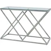 Value Imperia Console Table - Chrome, Glass