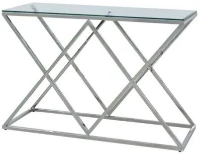 Value Imperia Console Table - Chrome, Glass