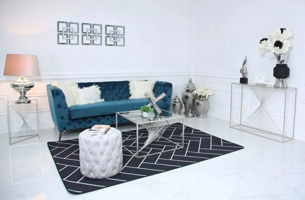 Value Luna Coffee Table - Silver, Glass