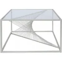 Value Luna Coffee Table - Silver, Glass