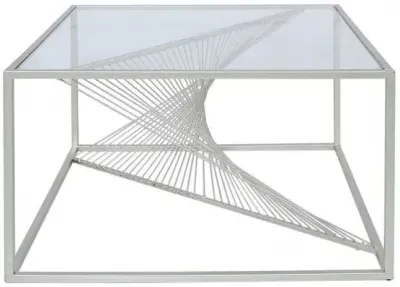 Value Luna Coffee Table - Silver, Glass