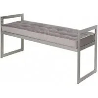 Zenith Chrome Bench with Stainless Steel Base