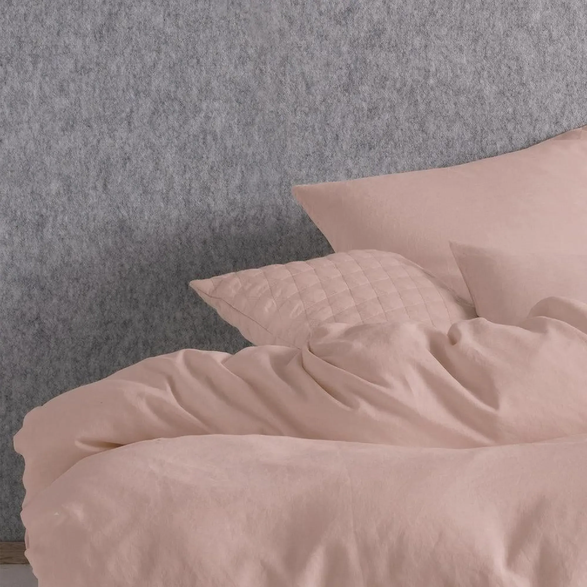 Nimes Duvet Cover Set - Rose, Linen