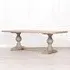 10 Seater Double Pedestal Dining Table - Rustic, Cedar Wood