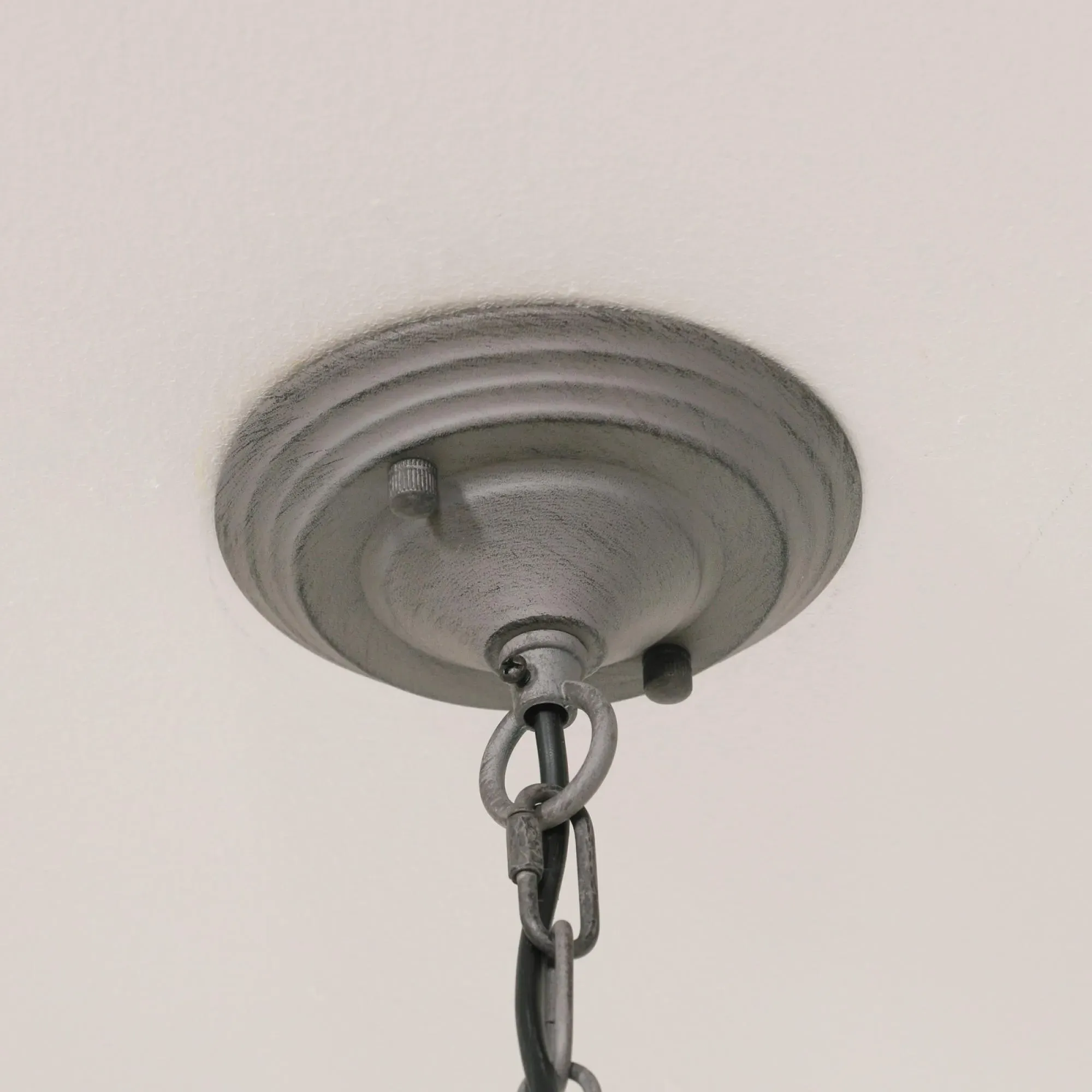 12 Branch Chandelier with Shade - Grey