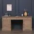 2 Door 3 Drawer Double Pedestal Desk - Rustic, Wood