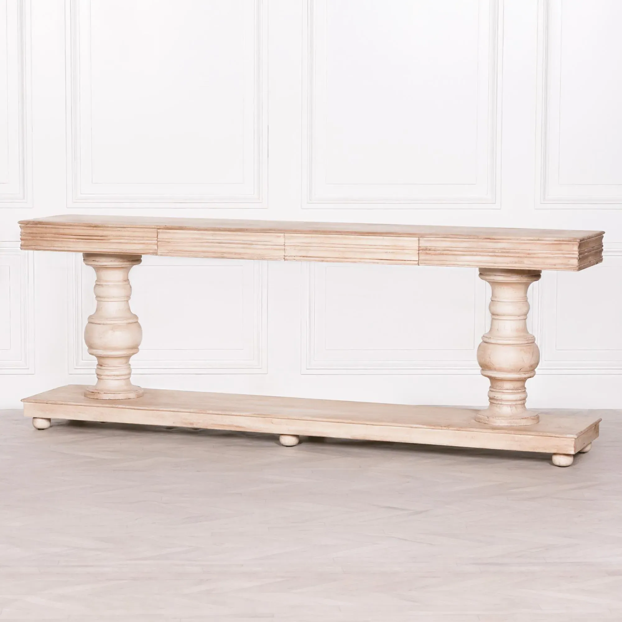 2 Drawer Extra Large Console Table - Mango Wood
