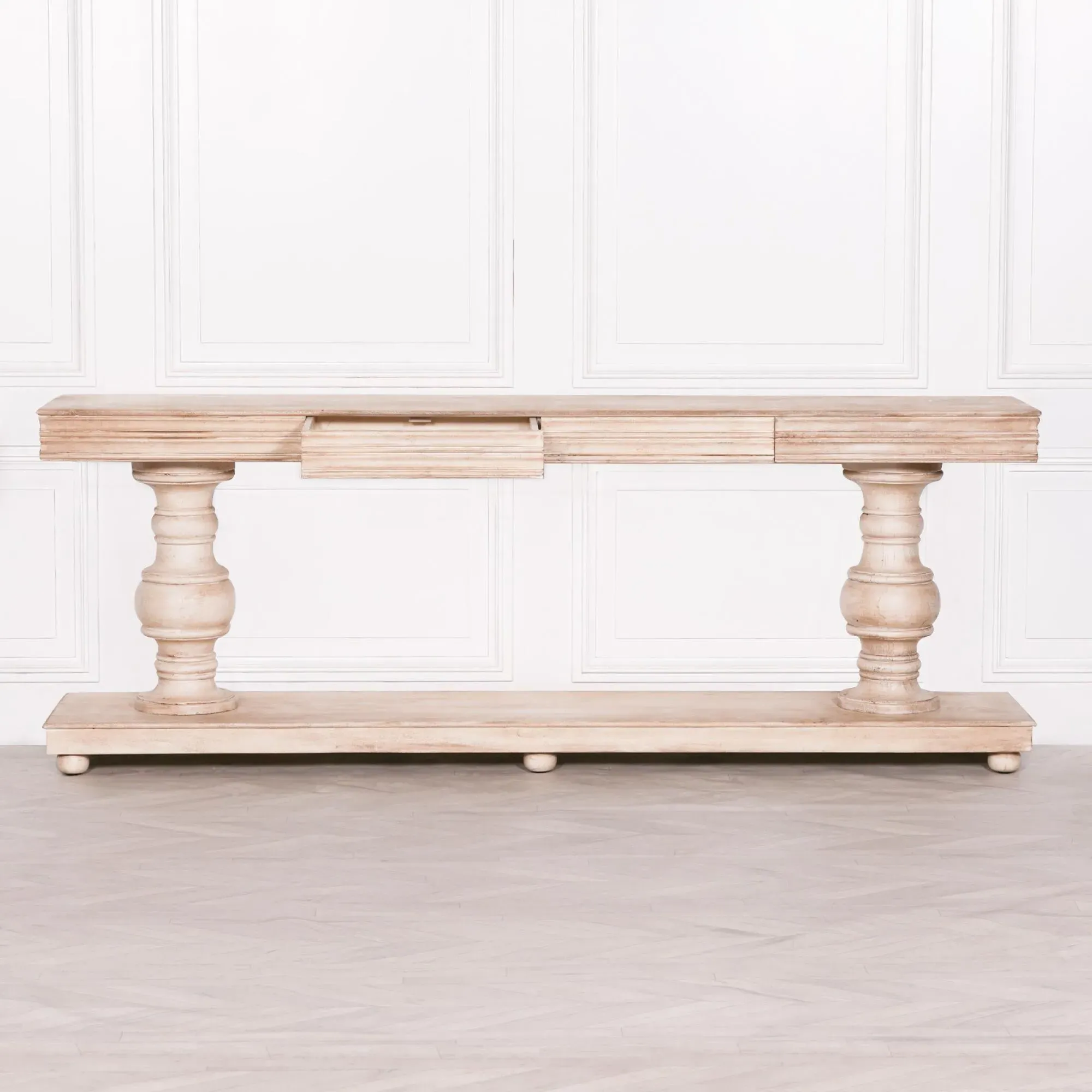 2 Drawer Extra Large Console Table - Mango Wood