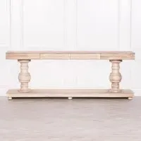 2 Drawer Extra Large Console Table - Mango Wood