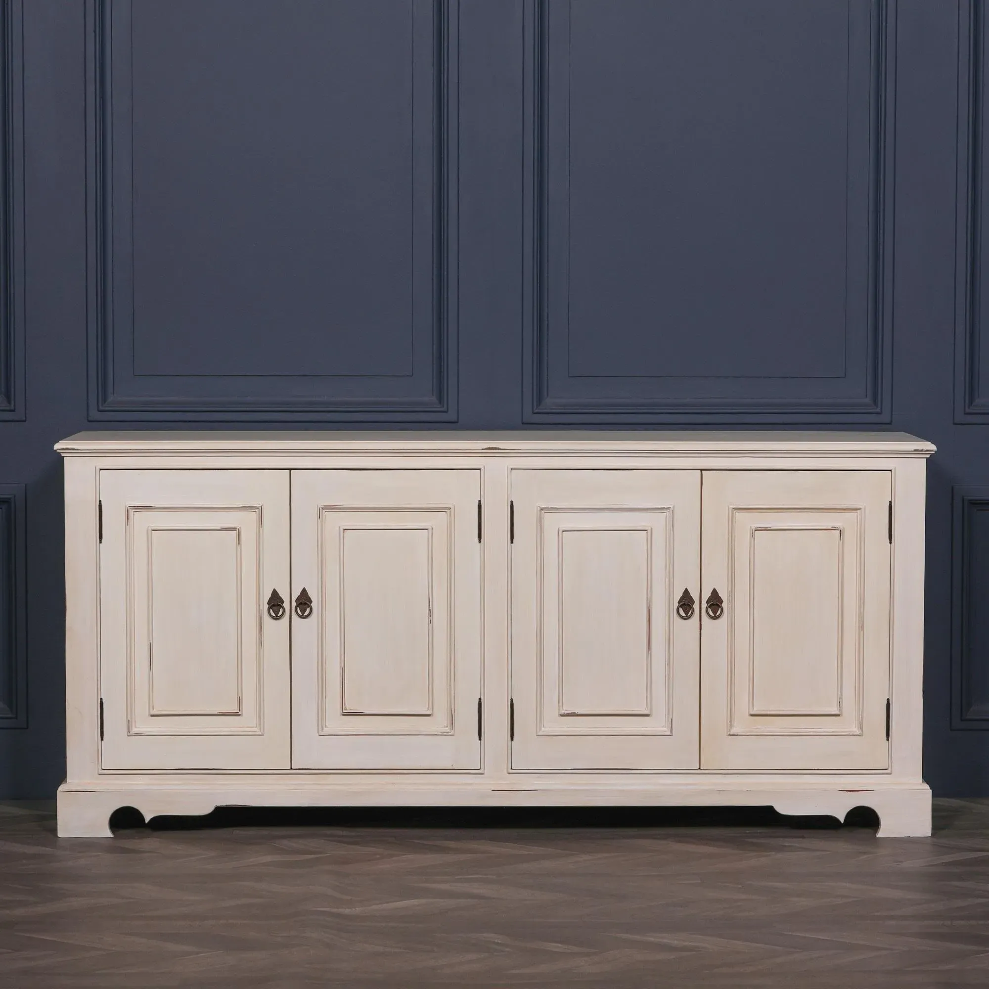 4 Door Extra Large Sideboard - Brushed White
