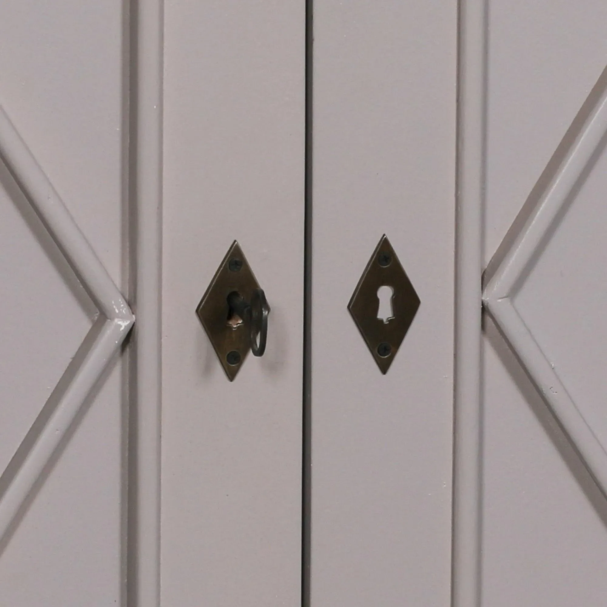 4 Door Extra Large Sideboard - Distressed Mahogany