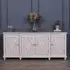 4 Door Extra Large Sideboard - Distressed Mahogany