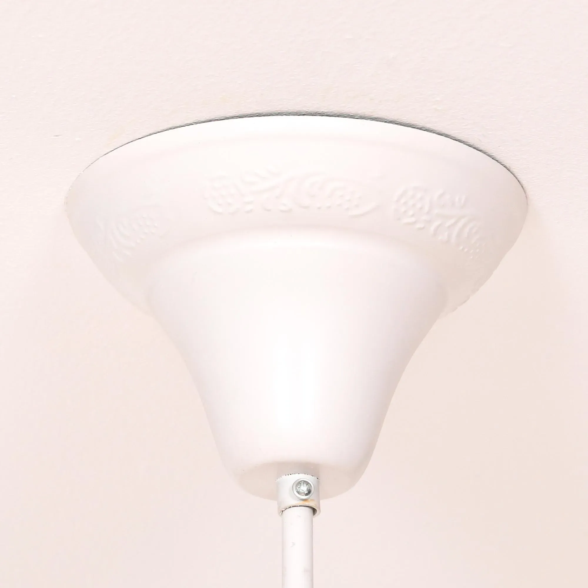 8 Branch Cut Glass Chandelier - White