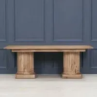 8 Seater Dining Table - Light Rustic, Mango Wood