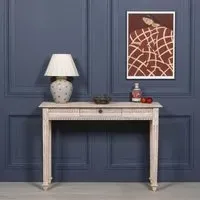 Acacia Wood 1 Drawer Hall Table - Natural