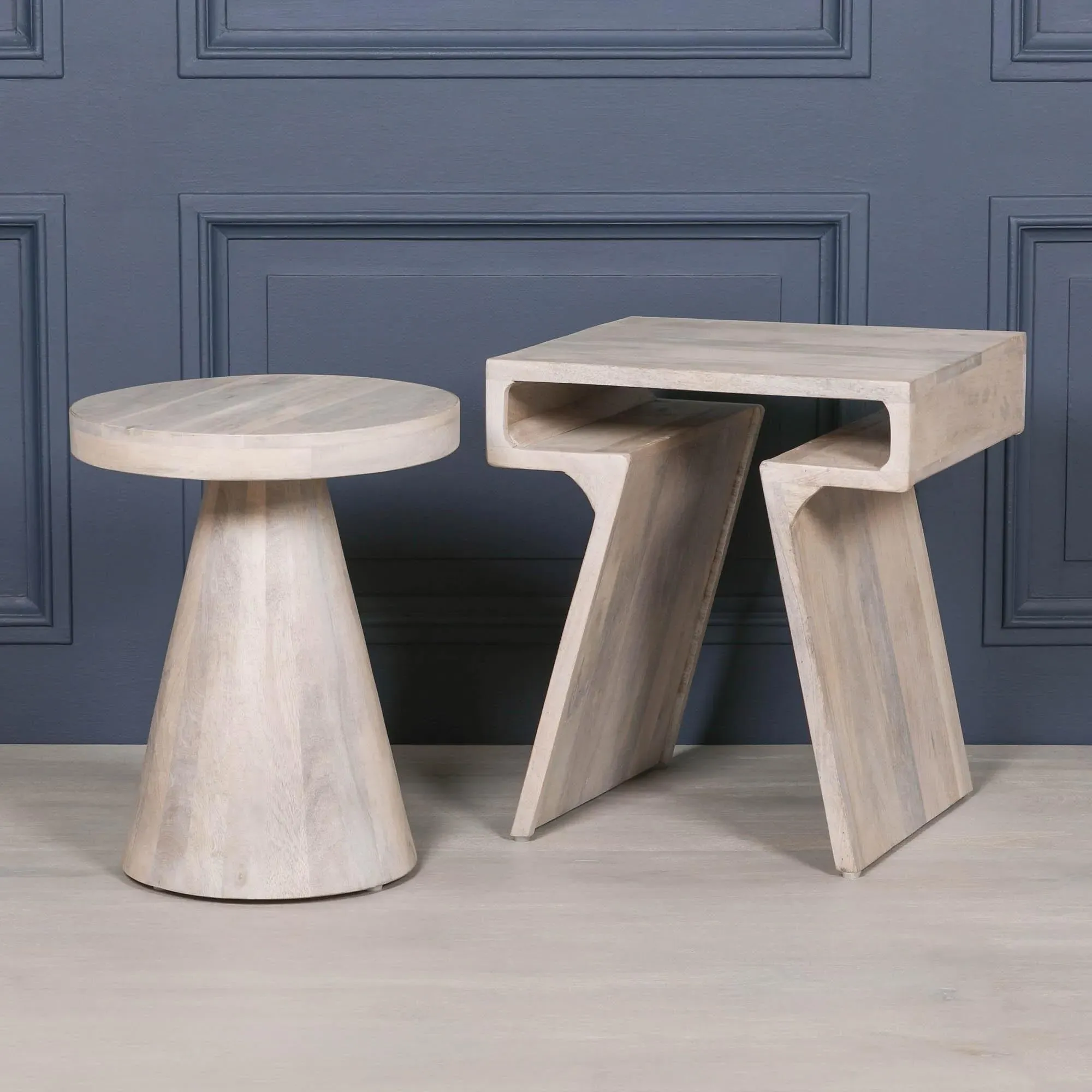 Blanchie Occasional Side Table - Mango Wood