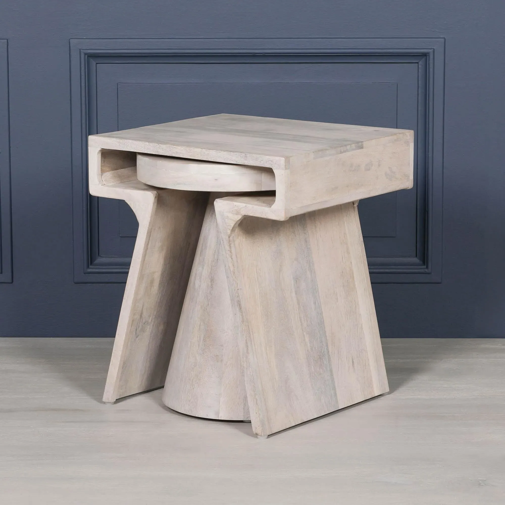 Blanchie Occasional Side Table - Mango Wood