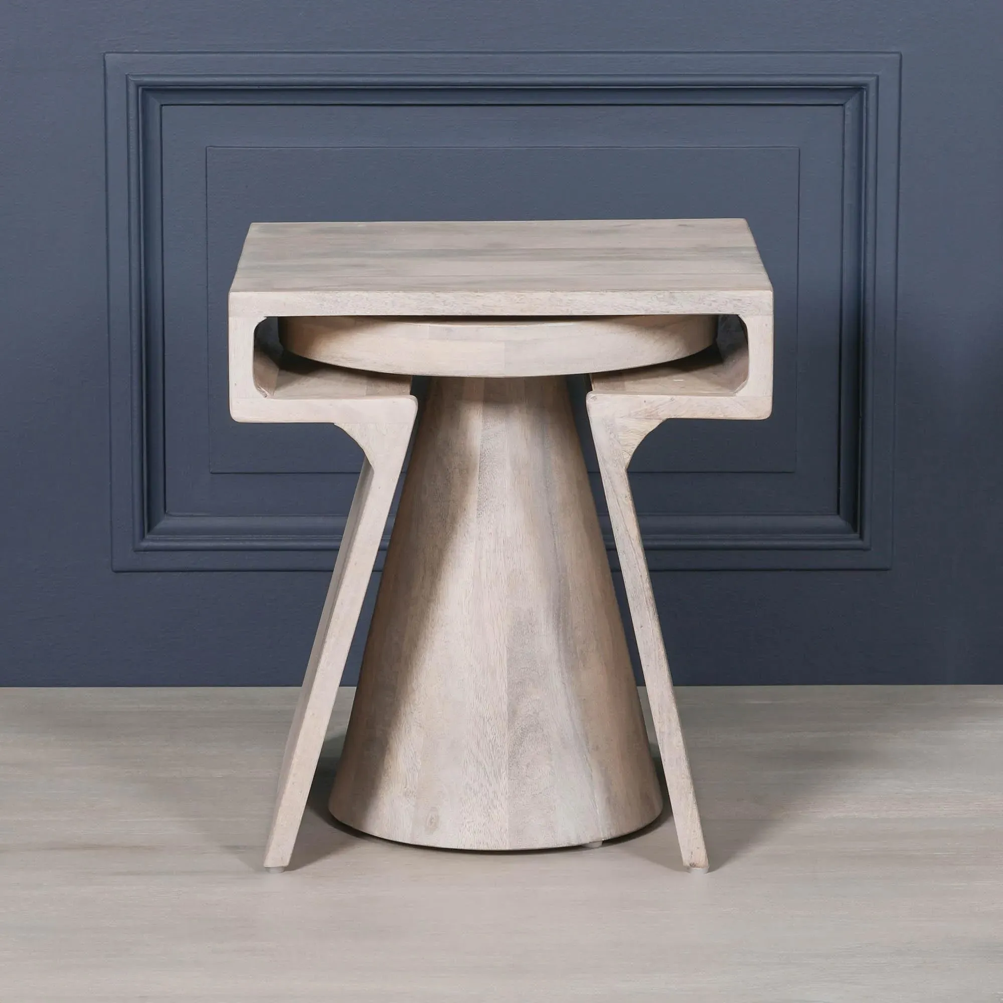 Blanchie Occasional Side Table - Mango Wood