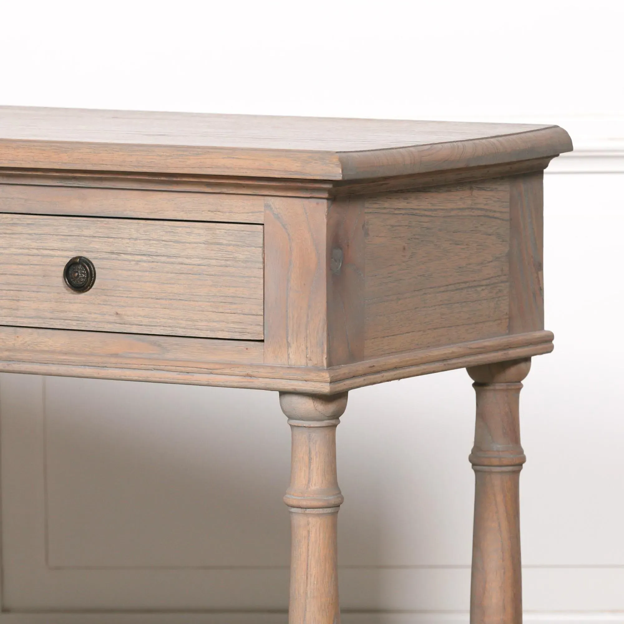 Breakfront 3 Drawer Console Table - White Cedar