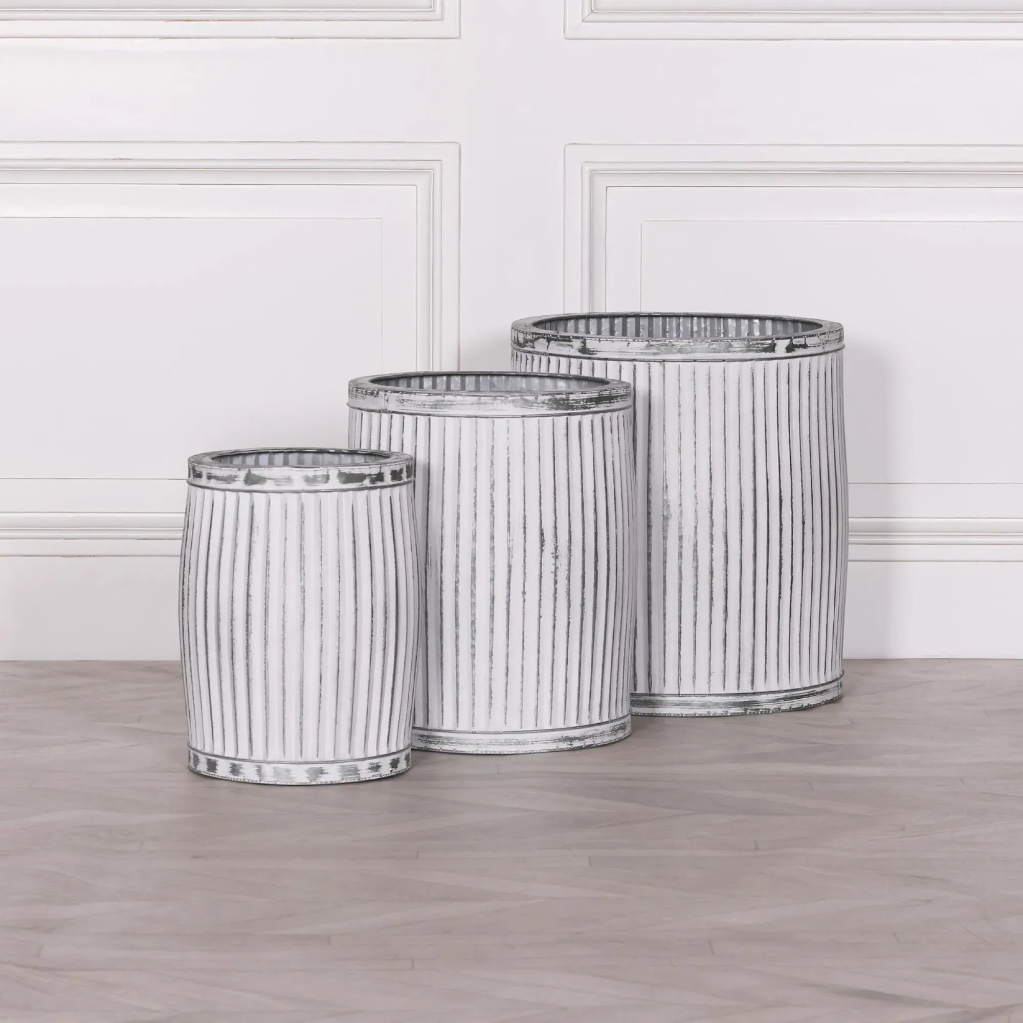 Cardiff Round Large Planter - Metal