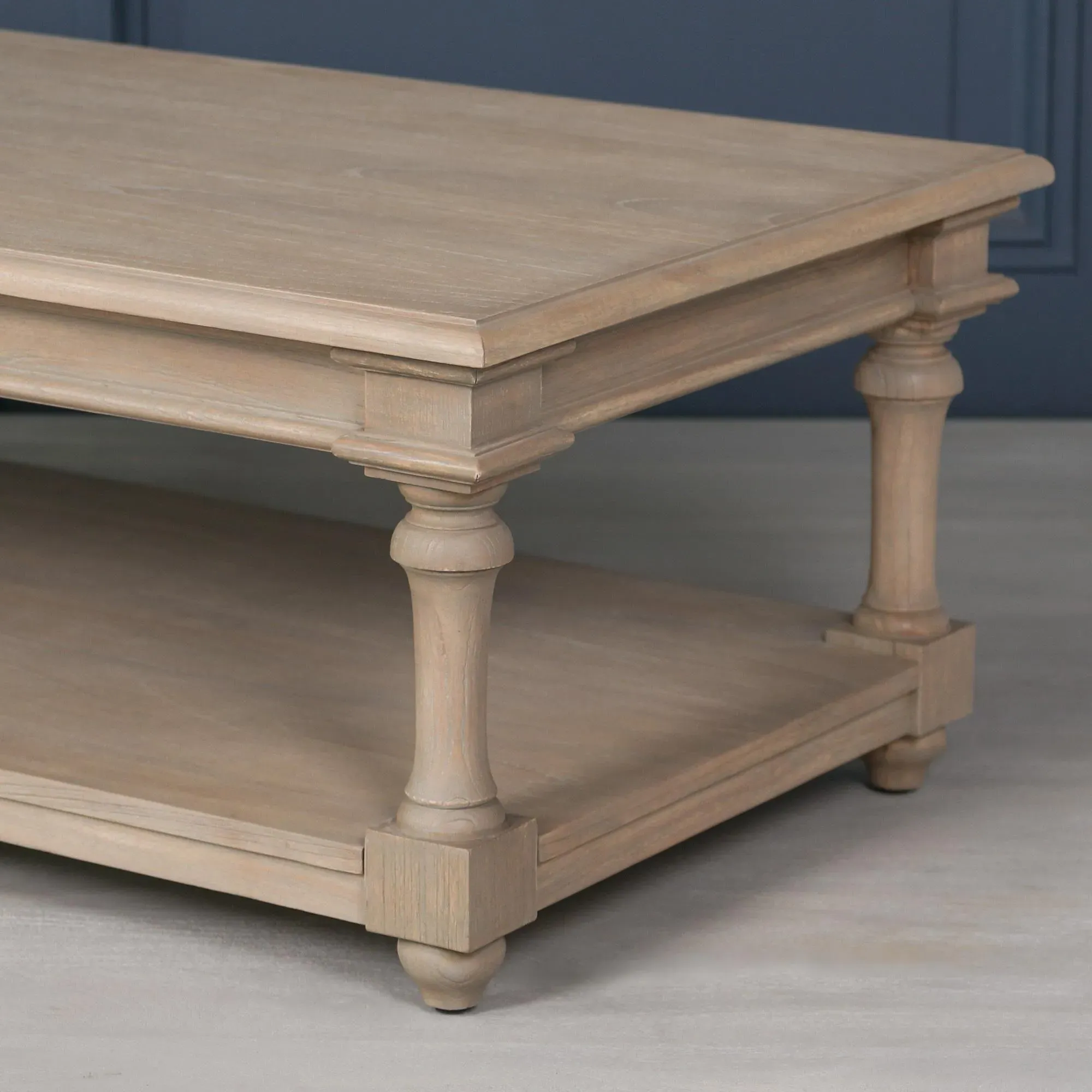 Cedar Wood Large Coffee Table with Drawer