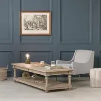 Cedar Wood Large Coffee Table with Drawer