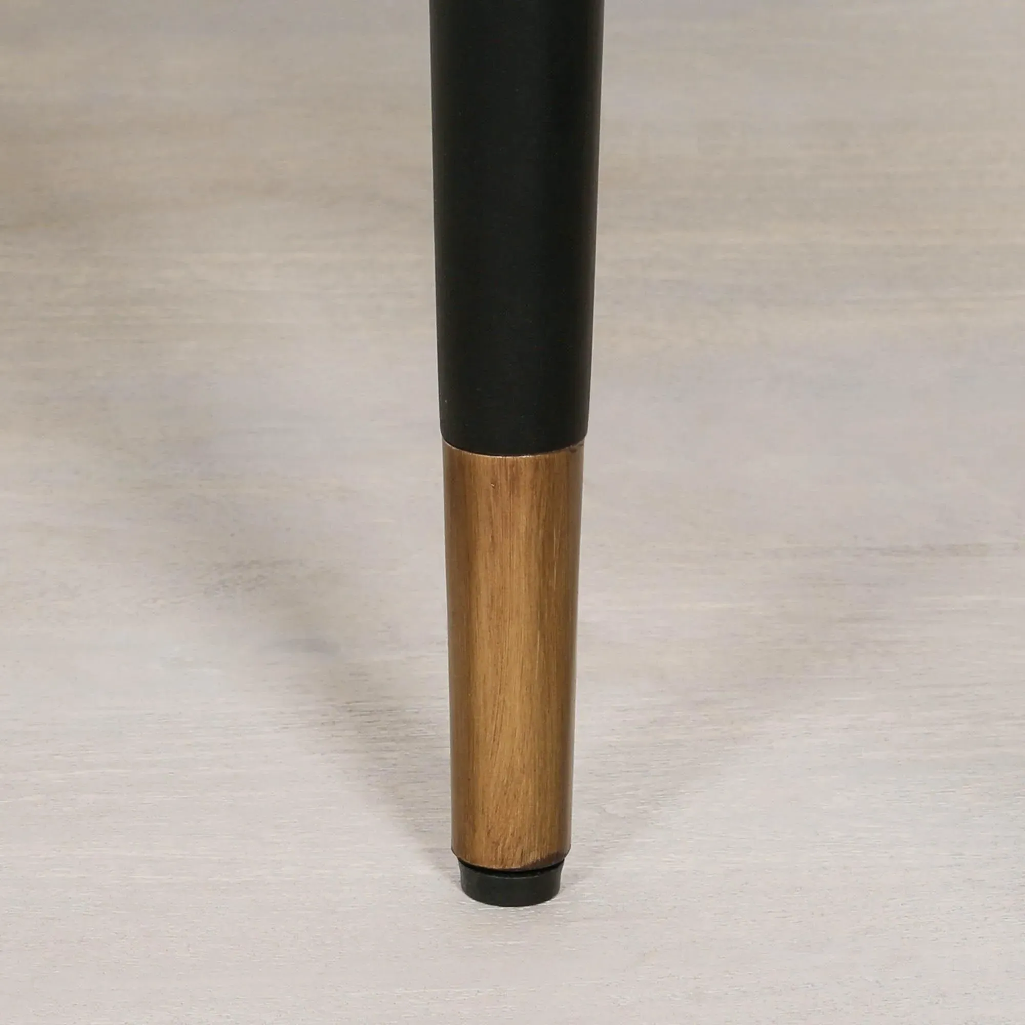 Console Table with Drawer - Black, Mahogany Wood