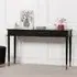 Console Table with Drawer - Black, Mahogany Wood