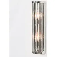 Deco 55cm Wall Light - Chrome, Glass