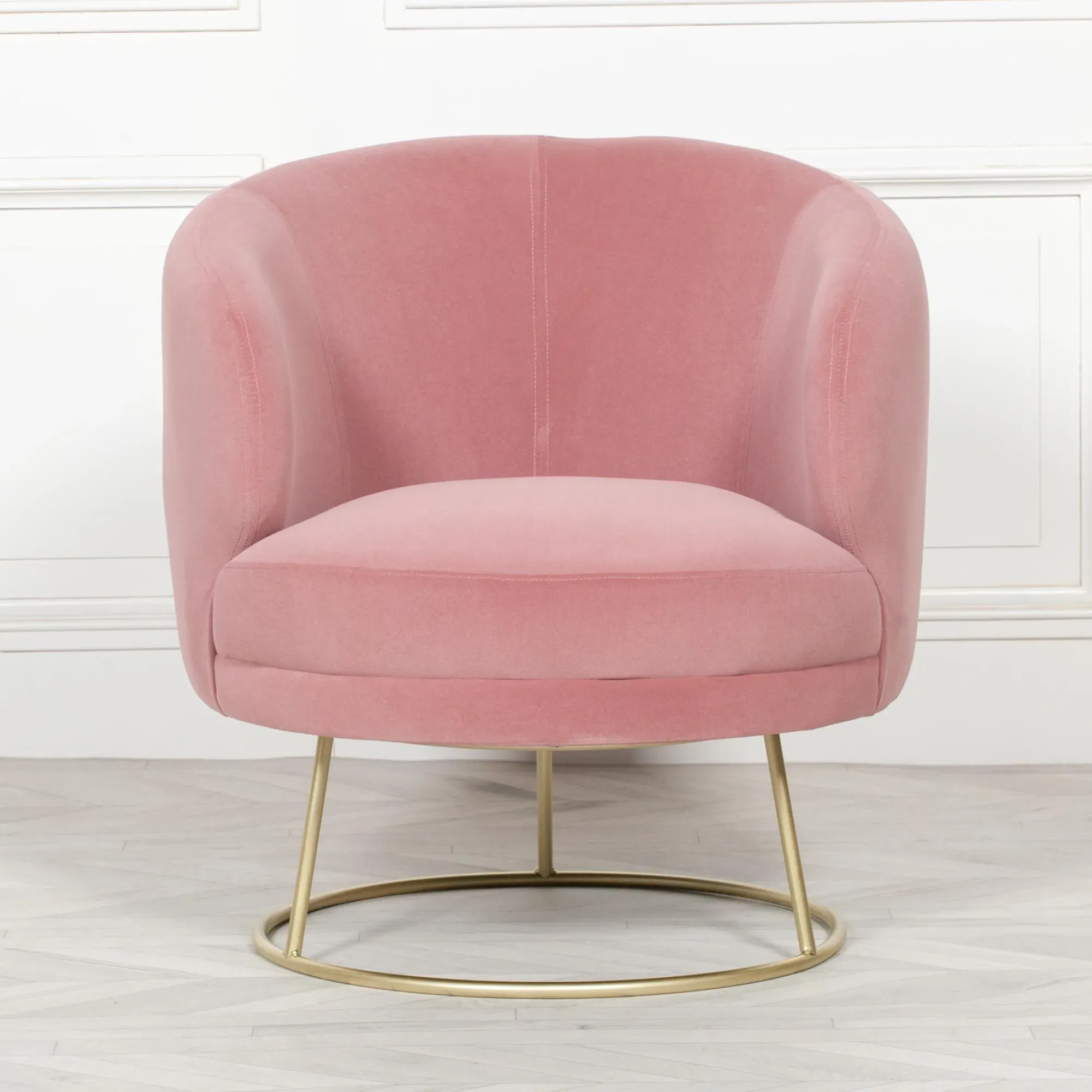 Deco Accent Chair - Pink, Velvet