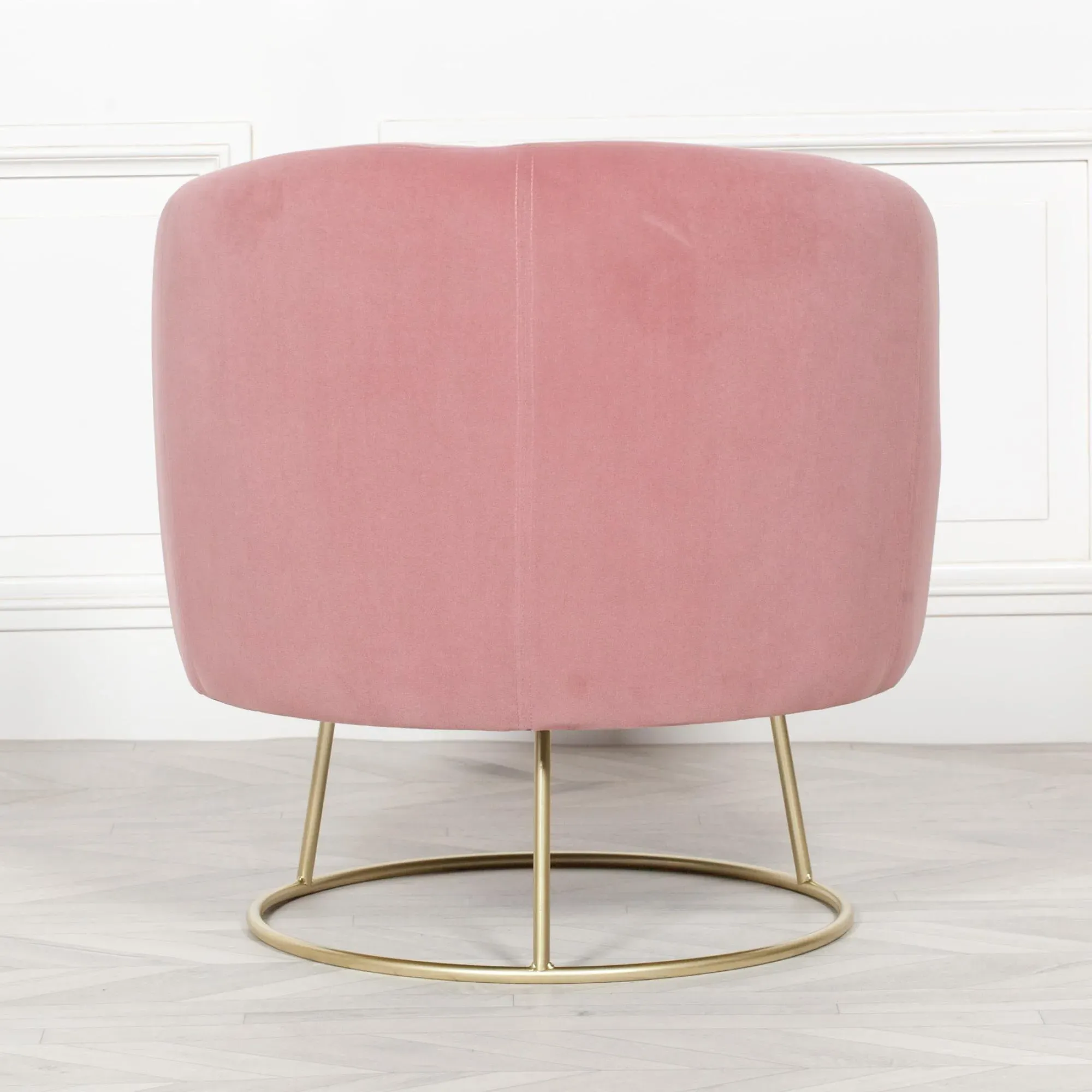 Deco Accent Chair - Pink, Velvet