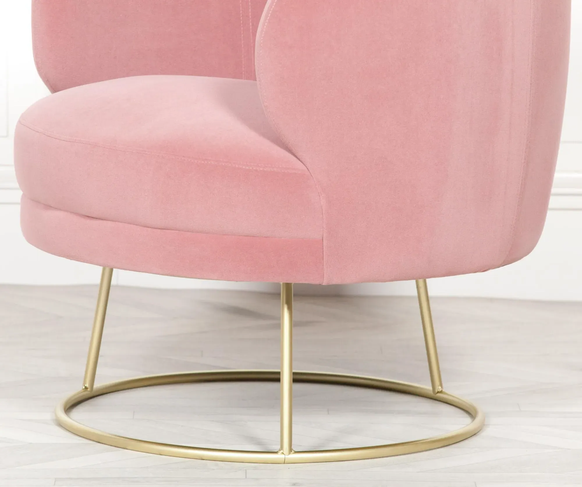 Deco Accent Chair - Pink, Velvet
