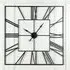 Extra Large Square Wall Clock - Black, Metal