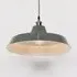Factory 46cm Pendant Light - Grey, Metal
