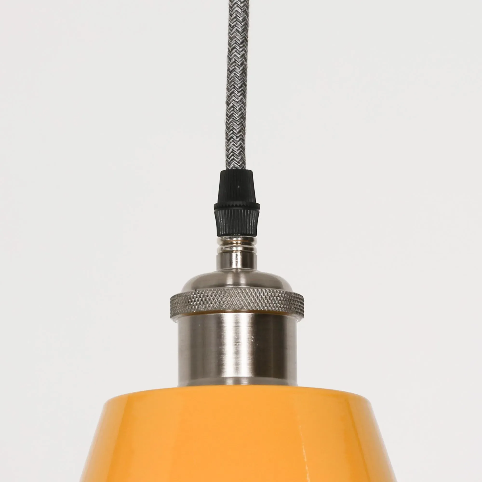 Factory 46cm Pendant Light - Mustard Yellow, Metal