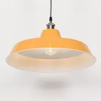 Factory 46cm Pendant Light - Mustard Yellow, Metal