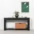 Fluted Console Table - Black, Acacia Wood