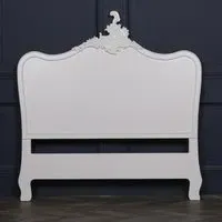 French Carved Headboard - White