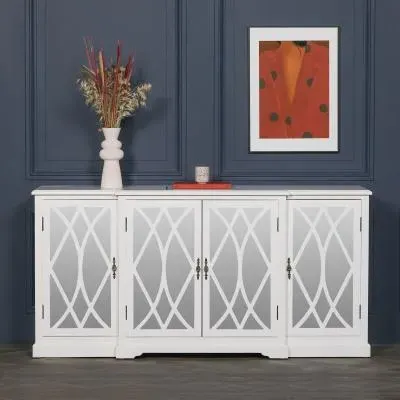 Jaconita 4 Door Extra Large Sideboard - White image
