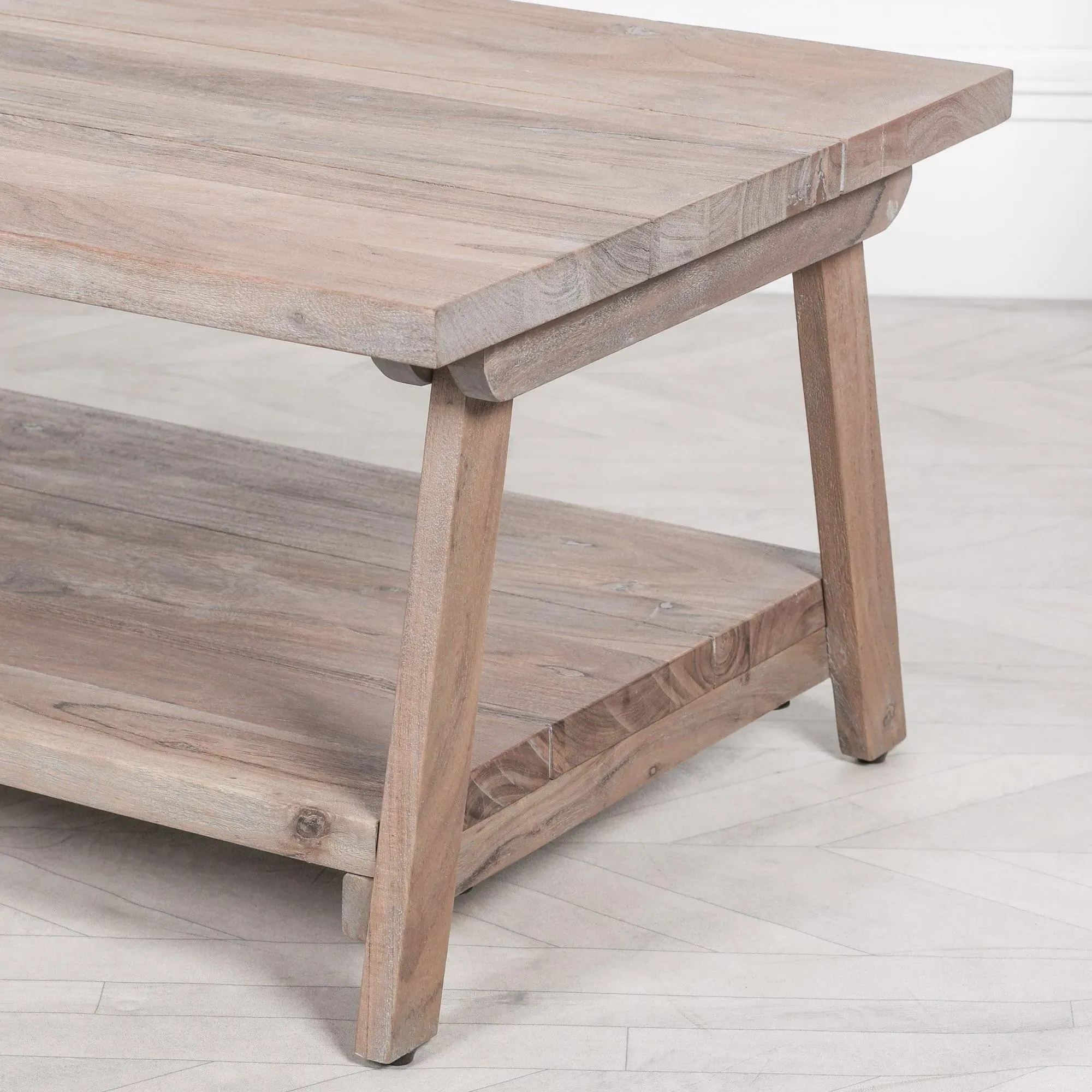 Large Coffee Table - Rustic, Acacia Wood