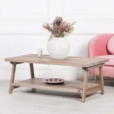 Large Coffee Table - Rustic, Acacia Wood image