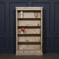 Linda Single Open Bookcase - Rustic, Mango Wood