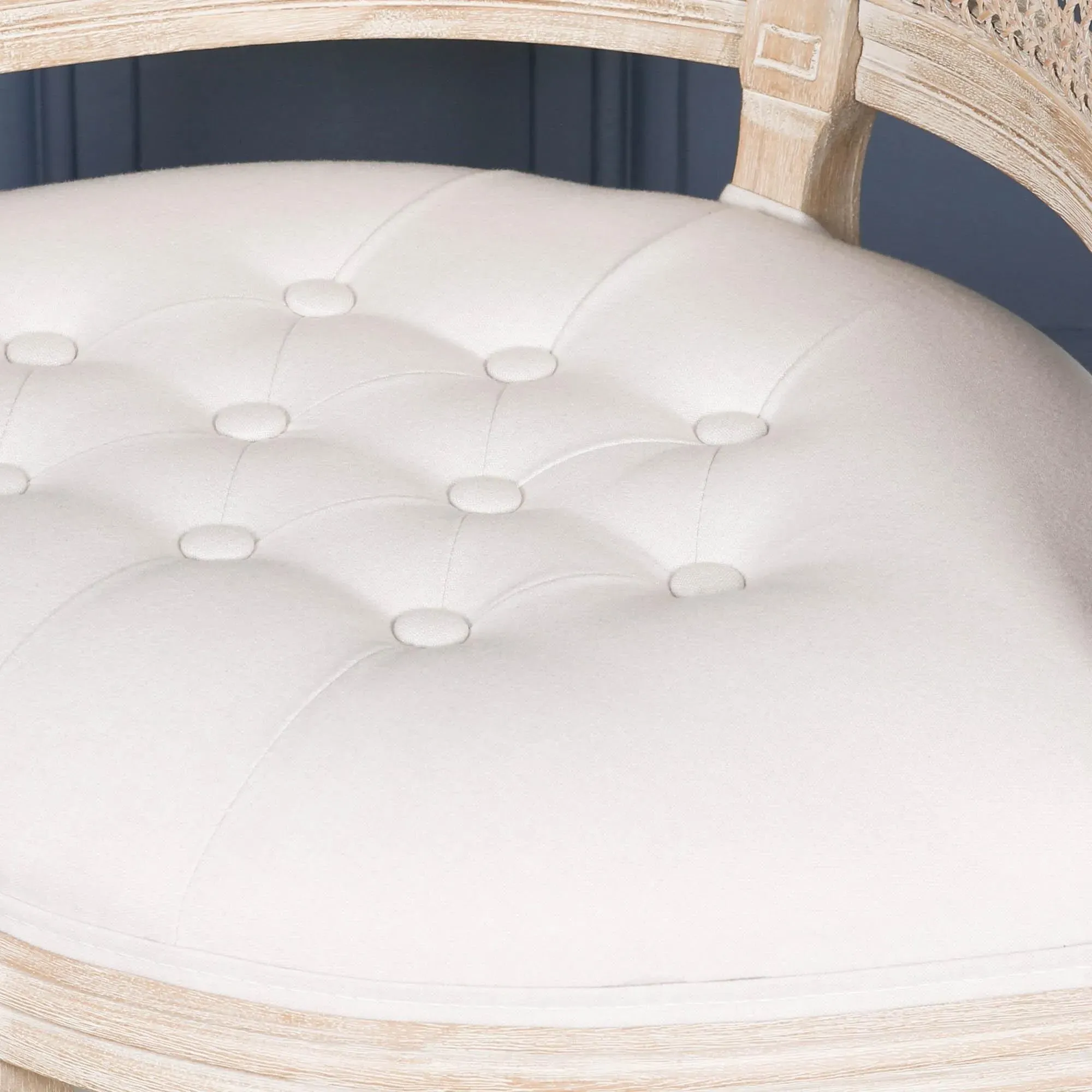 Louis Wood Corner Chair - Natural